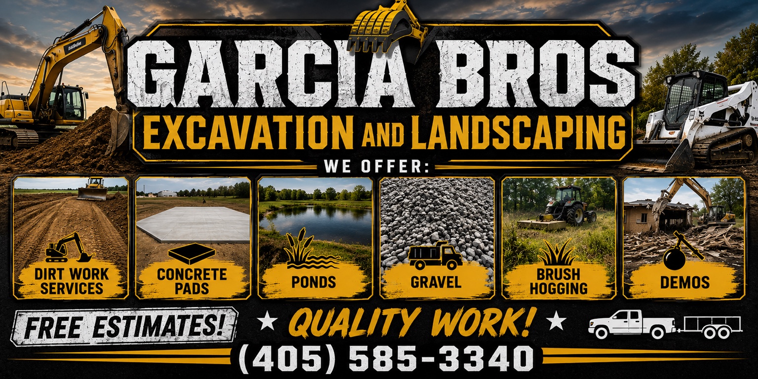 Garcia Bros Excavation and Landscaping services and contact information