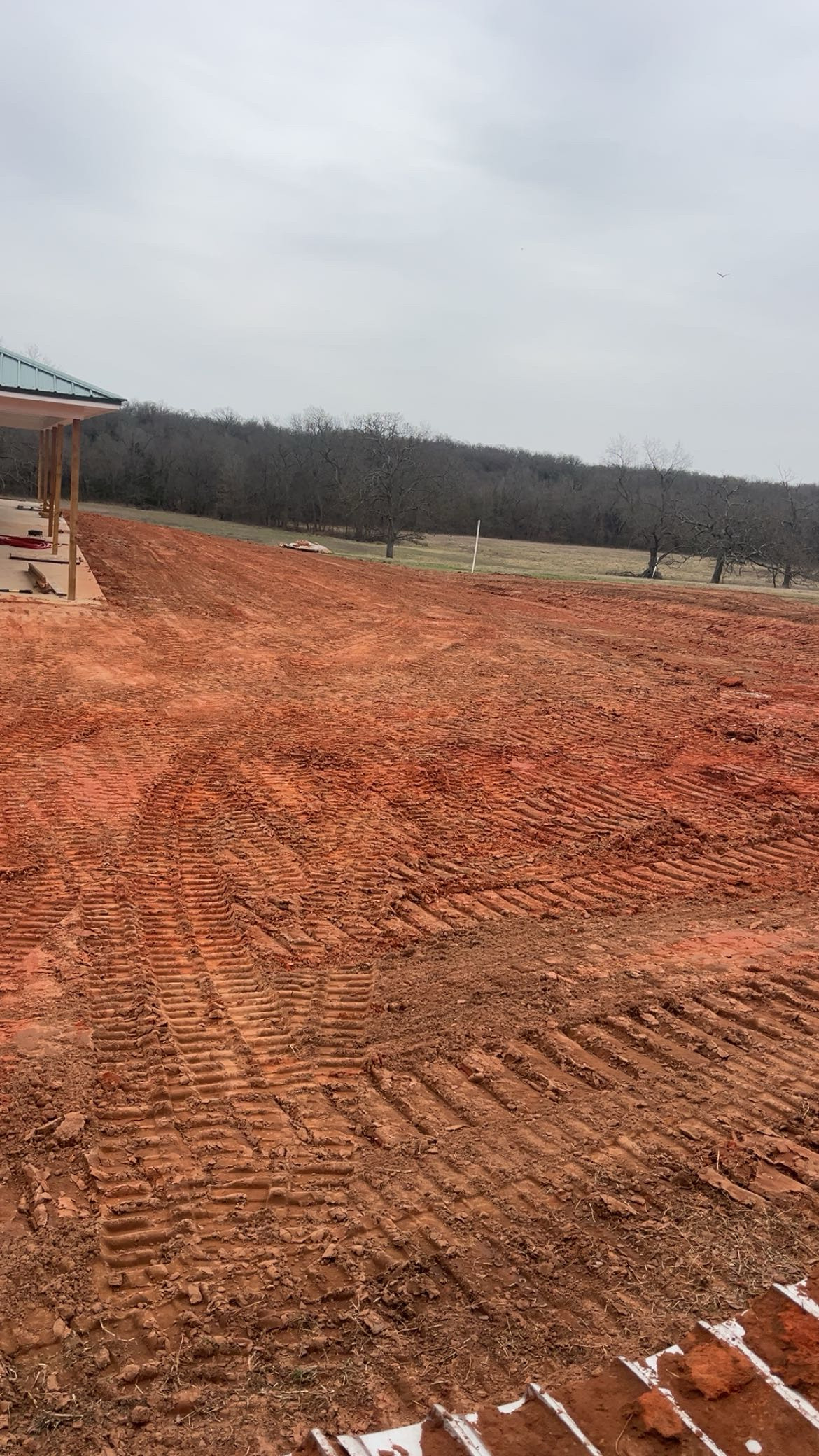 Grading around a building